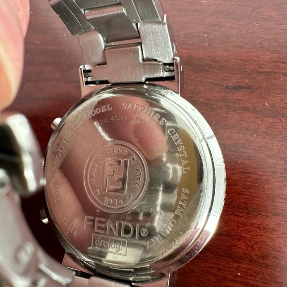 Fendi Zucca Black Dial Ladies Chronograph watch - Picture 2 of 4